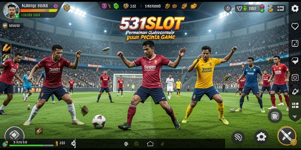 Tampilan gameplay seru di 531SLOT dengan tema olahraga.
