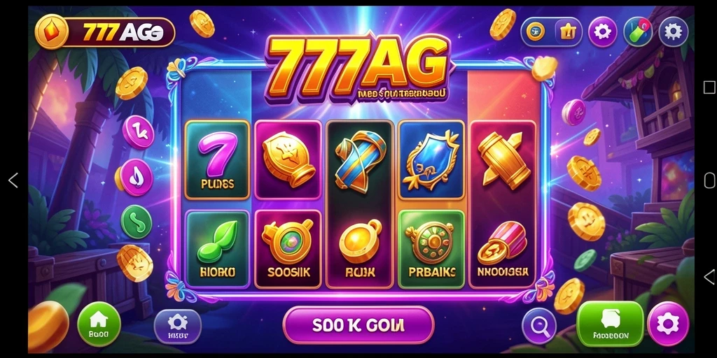 Screenshot menampilkan gameplay menarik dari slot 777AG.