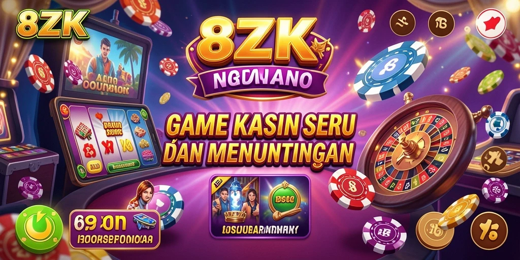 Tampilan permainan 8ZK yang mendebarkan dan penuh warna.