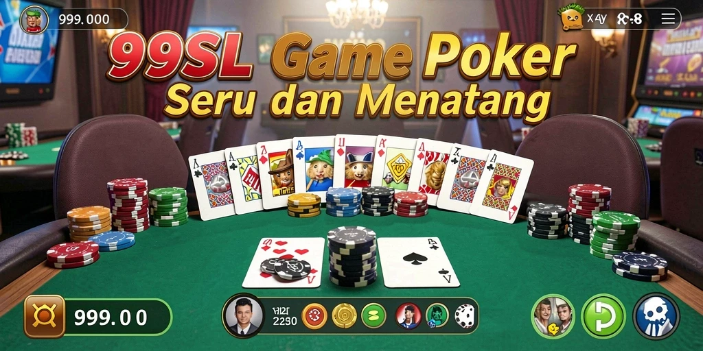 Gameplay Poker yang seru dan interaktif di 99SL.