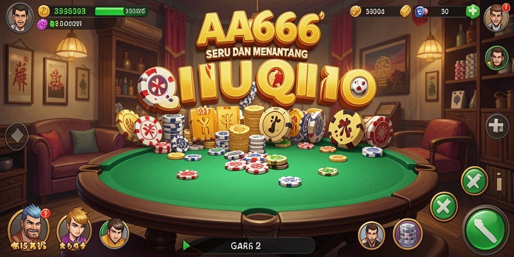 Tampilan gameplay seru dari AA666 dengan fitur QiuQiu.