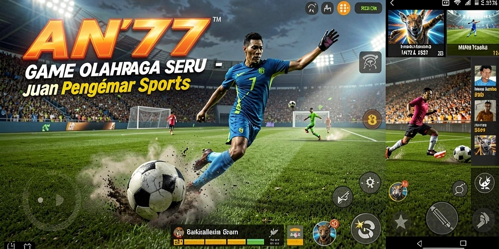 Tampilan gameplay AN777 yang mendebarkan di arena olahraga.