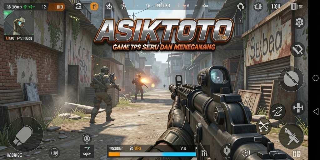 Tangkapan layar menampilkan aksi seru dalam gameplay TPS.