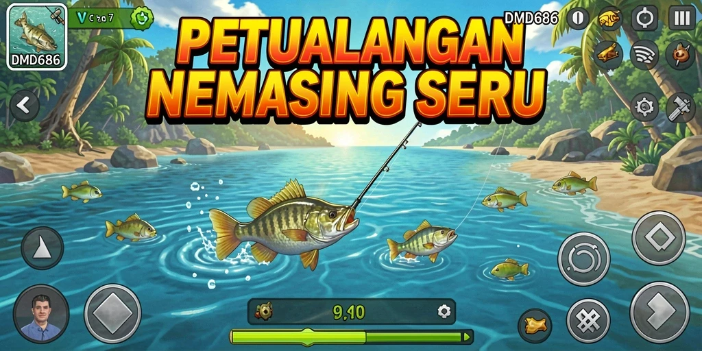 Tangkapan ikan yang epik dalam gameplay DMD686.