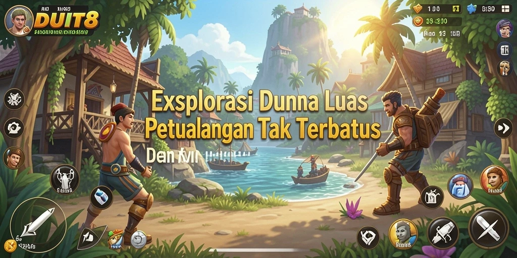Gameplay menarik penuh eksplorasi dan petualangan di DUIT8.