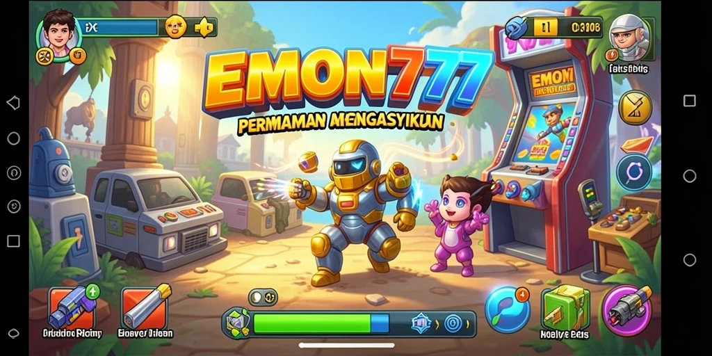 Screenshot gameplay EMON777 menunjukkan aksi seru dan grafik yang menarik.