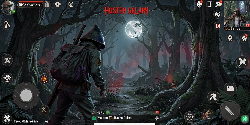 Tampilan gameplay menyenangkan dengan suasana horror yang mencekam.