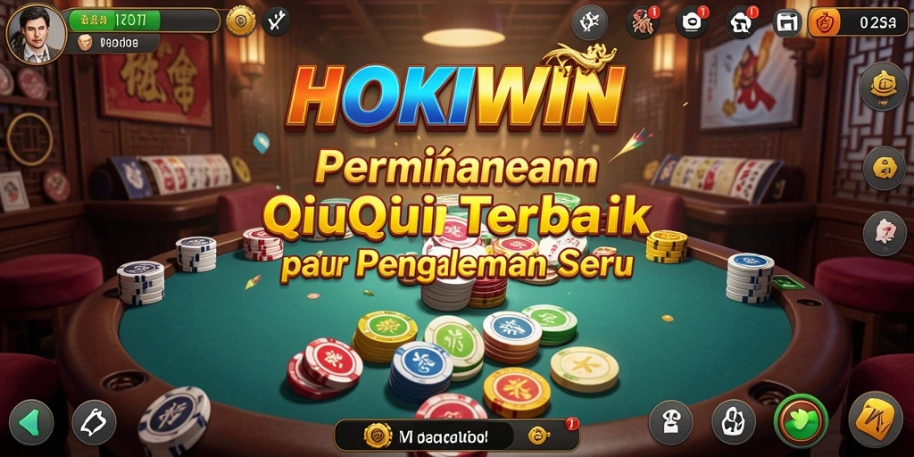 Gameplay seru HOKIWIN dalam permainan QiuQiu.