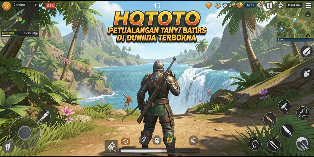 Tampilan screenshot HQTOTO menunjukkan dunia terbuka yang luas dan penuh petualangan.