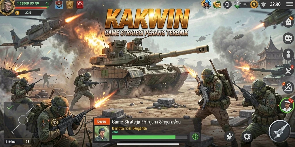 Gameplay KAKWIN yang seru dan strategis dengan grafis memukau.