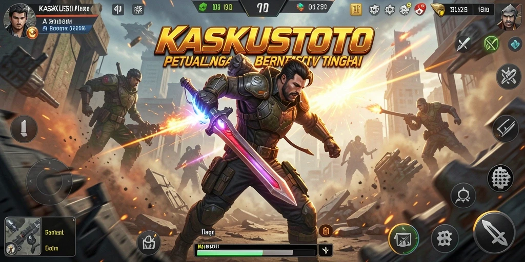 Tampilan gameplay yang penuh aksi dari KASKUSTOTO.