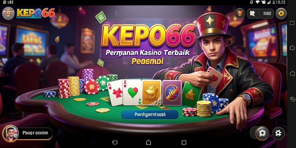 Tampilan gameplay menarik dengan berbagai permainan Kasino.