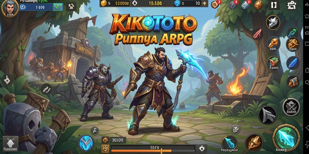 Tampilan gameplay KIKOTOTO yang mendebarkan dengan karakter dan lingkungan yang menakjubkan.