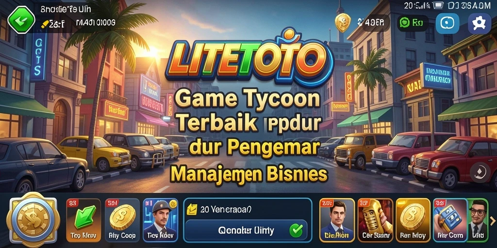 Gameplay LITETOTO yang menarik dan penuh strategi Tycoon.