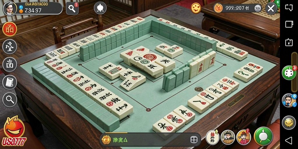 Screenshot LUSA777 menampilkan gameplay Mahjong yang mendebarkan.