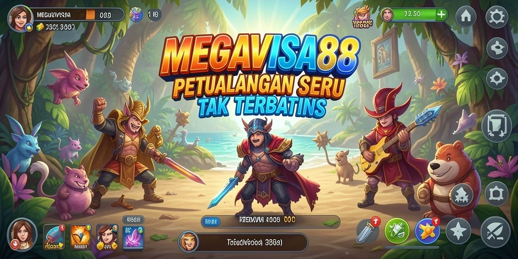 Screenshot MEGAVISA88, menampilkan aksi seru dalam petualangan.
