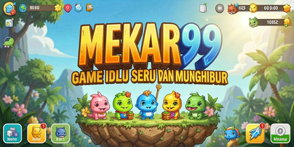 Tampilan menarik dari gameplay <strong>MEKAR99</strong> dengan elemen Idle yang menyenangkan.