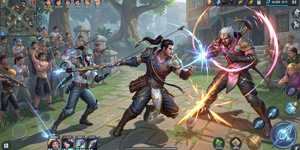 Tampilan gameplay seru dari MLBB8 yang menarik perhatian pemain.