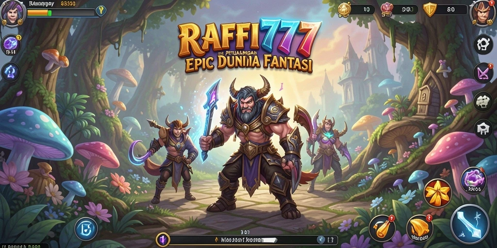 Gambaran gameplay seru di RAFFI777 dengan karakter yang beraksi.