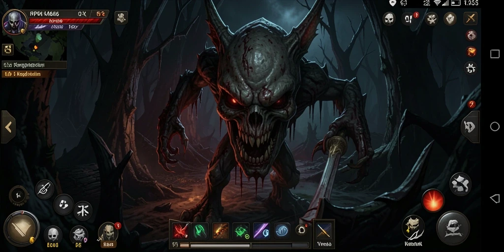 Screenshot memperlihatkan suasana mencekam dan gameplay yang menegangkan.