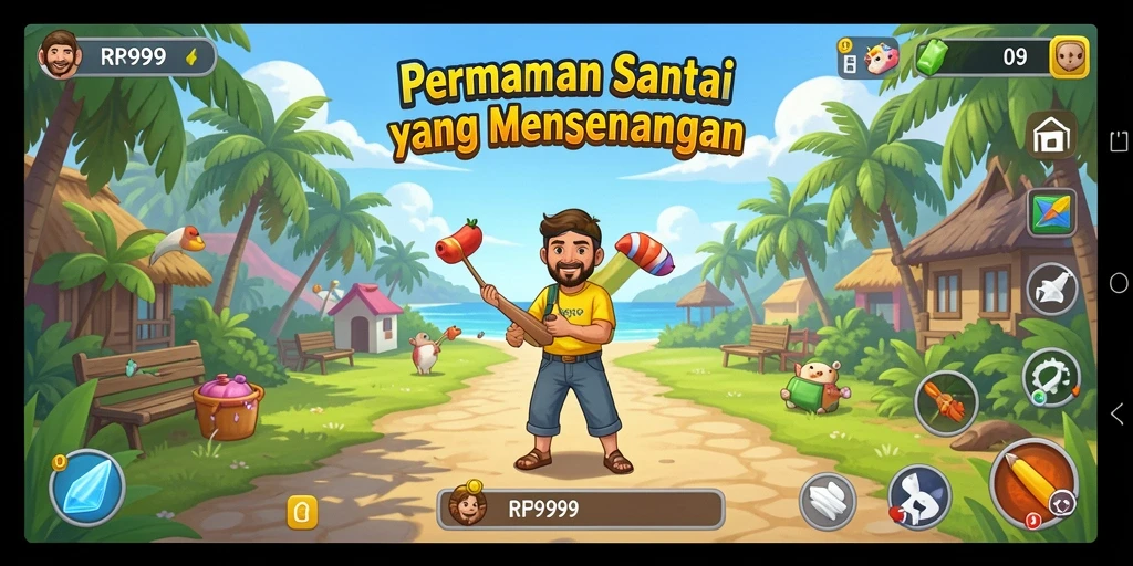Screenshot gameplay RR999 menampilkan aksi seru dan interaktif.