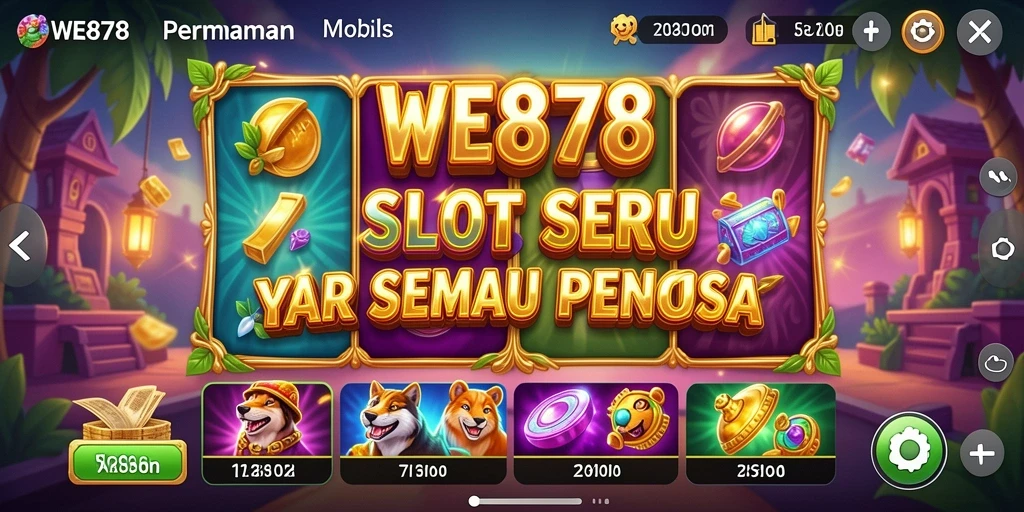 Tampilan utama WE878 yang menunjukkan keseruan gameplay Slot.